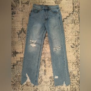 BDG distressed cowboy straight leg jeans